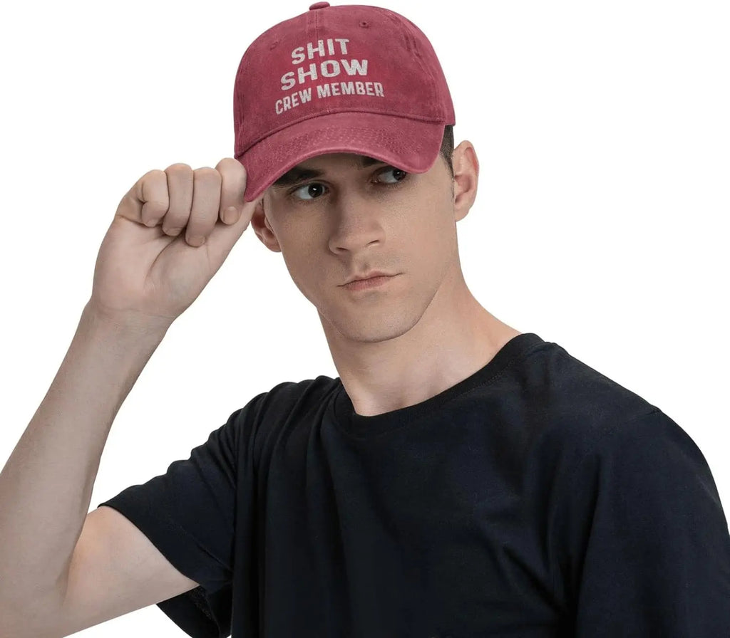 Funny Hat Shit Show Crew Member Hat Women Dad Hats Adjustable Caps