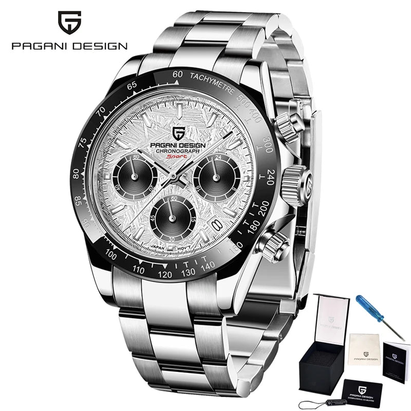 PAGANI DESIGN New Men Watches Quartz Business Watch Mens Watches Top Brand Luxury Watch Men Chronograph VK63