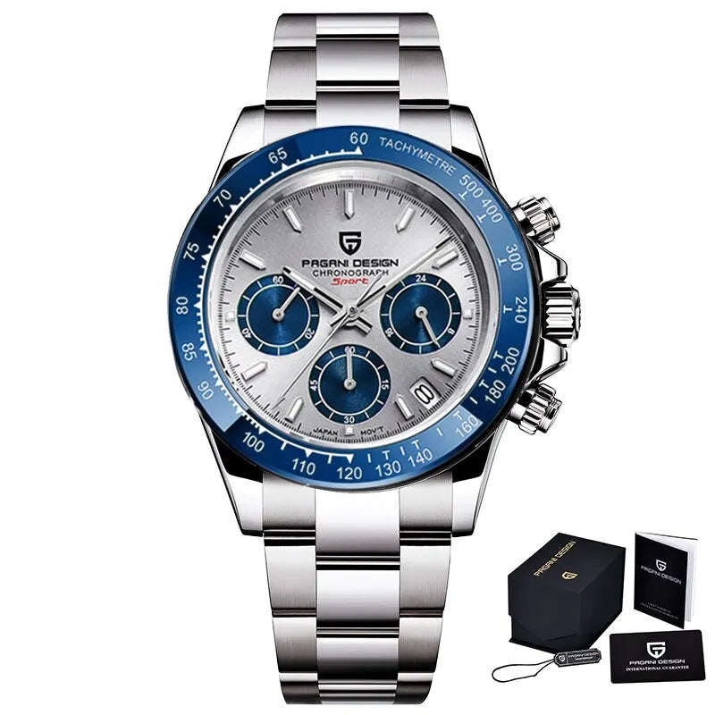 PAGANI DESIGN New Men Watches Quartz Business Watch Mens Watches Top Brand Luxury Watch Men Chronograph VK63