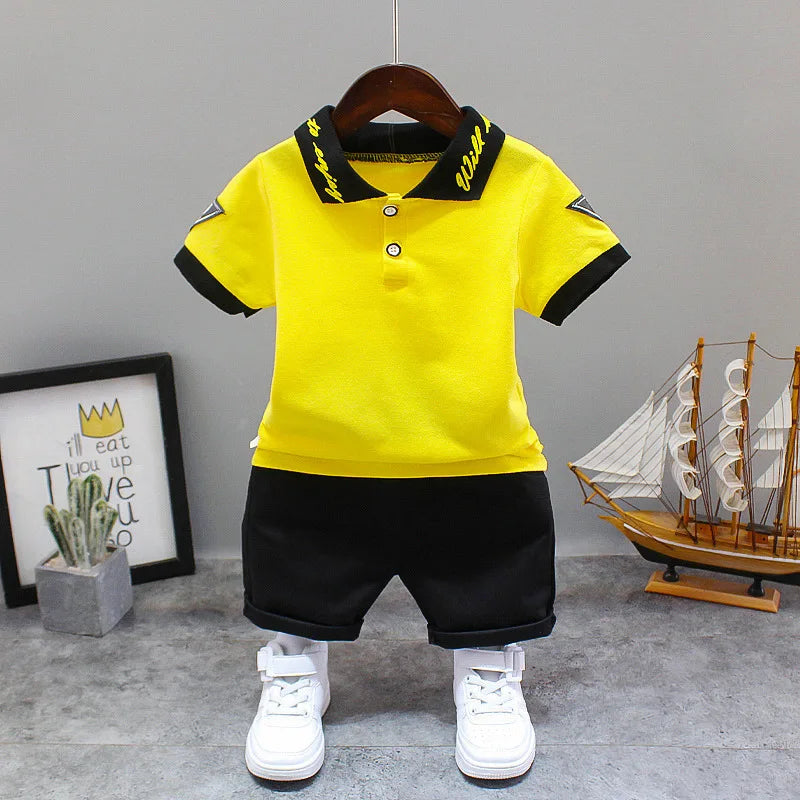 Summer Baby Boy Clothing Set Children Clothes Set T-Shirt Top+ Pants 2Pcs/Set  Toddler Boy Girl Clothes Sets Kids Clothes Sets