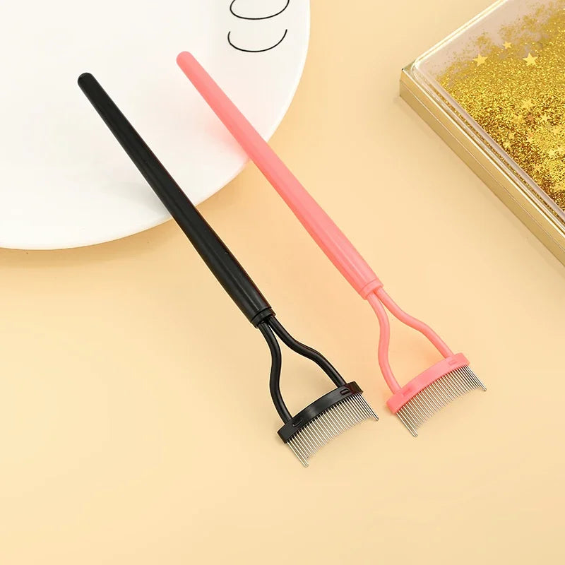 Eyelash Curler Beauty Makeup Lash Separator Foldable Metal Eyelash Brush Comb Mascara Curl Beauty Makeup Cosmetic Tool - My Store