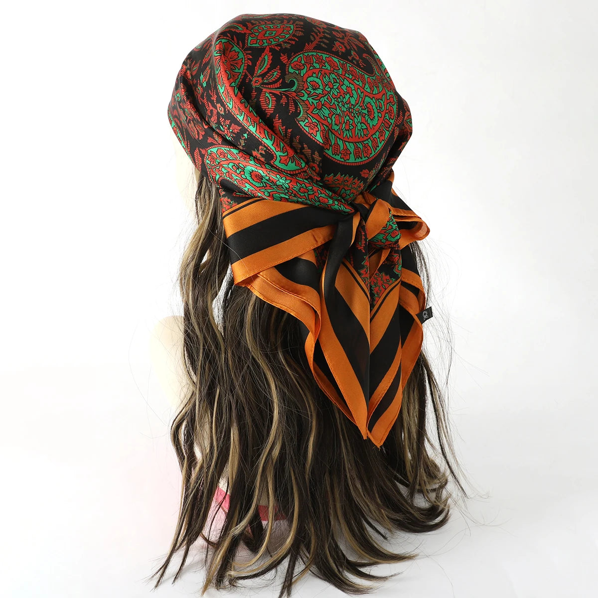 Fashion Scarves for Women Shawl Print Silk Satin Hijab Scarf Female Bandana 70*70cm Luxury Brand Square Shawls Scarfs for Ladies