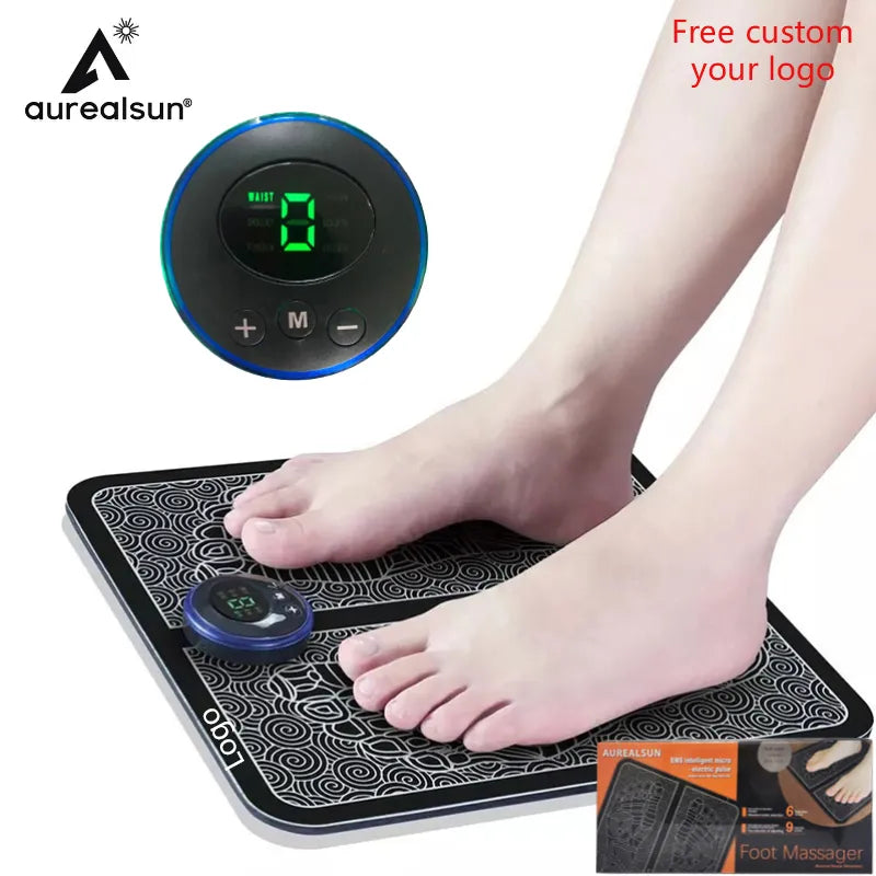 Tens Fisioterapia Foot Massager Mat Massageador Pes Muscular Electric EMS Health Care Relaxation Terapia Fisica Massage Salud