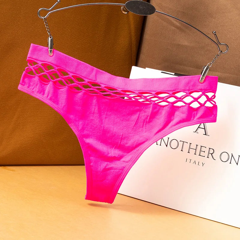 Mesh Hollow Out Thong Women Panties Sexy Breathable Underwear Ladies Briefs Lingere Panty Underware Womens Lingerie Thongs