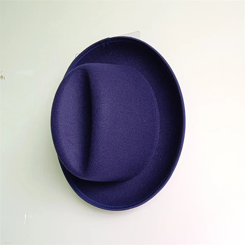 Hats Fedoras  Wide Brim Hat Panama Felt Hat for Male Jazz Hat Church Top Cap British Women Fedoras Hats for Men шляпа женская