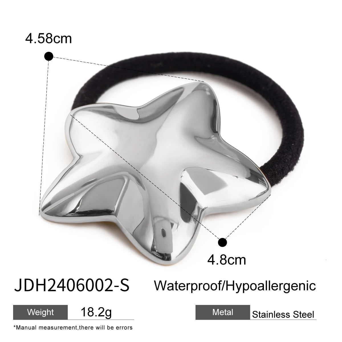 Uworld Starfish Hair Accessories 18K Gold Color Waterproof Stainless Steel Hairpin Headband 2024 Hair Accessories Fashion Jewelr