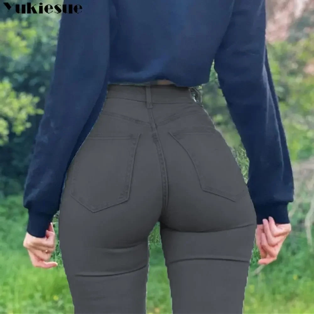New Spring Sexy Vintage Fashion Y2k Streetwear Stretch Women's Jeans Skinny Jeans for Women High Waist Long Jean Woman Pants