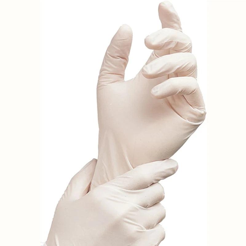 10/20Pairs Disposable Latex Surgical Gloves for Hospital Clinic Surgery Food Processing Laboratory Medical Rubber Sterile Gloves