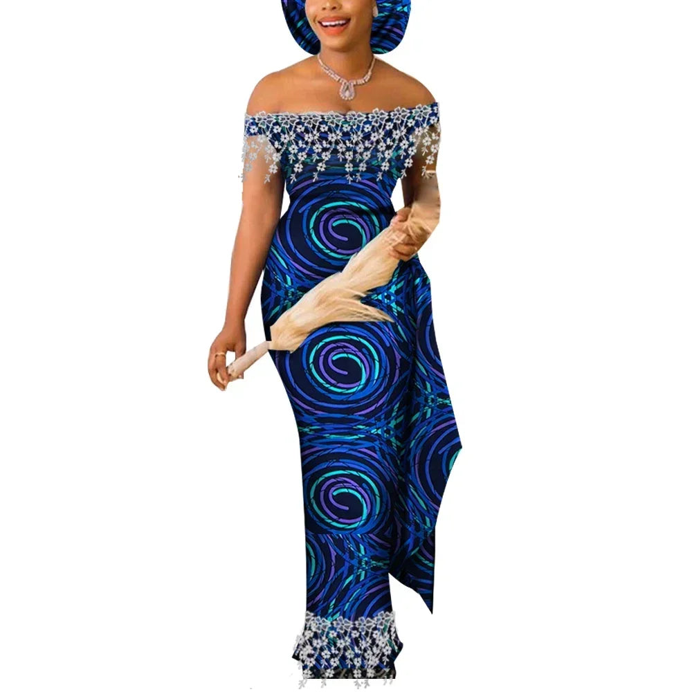 Dresses for Women Party Wedding Casual Date Dashiki African Women Dresses African Dresses for Women Kg598 - My Store