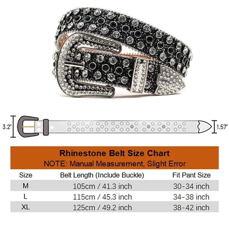 BB Belt Diamond Rhinestone Belts Fashion Luxury Crystal Studded Pin Buckle Belt Cinto De Strass Belts for Women Jeans Decoration