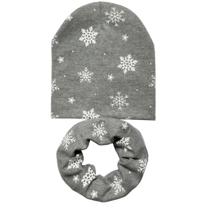 Winter Spring Cotton Baby Hat Scarf Infant Hat Set Duvet Fabric Beanie Hats for Kids Baby Girl Hat Baby Boy Hat Plush Warm Hat