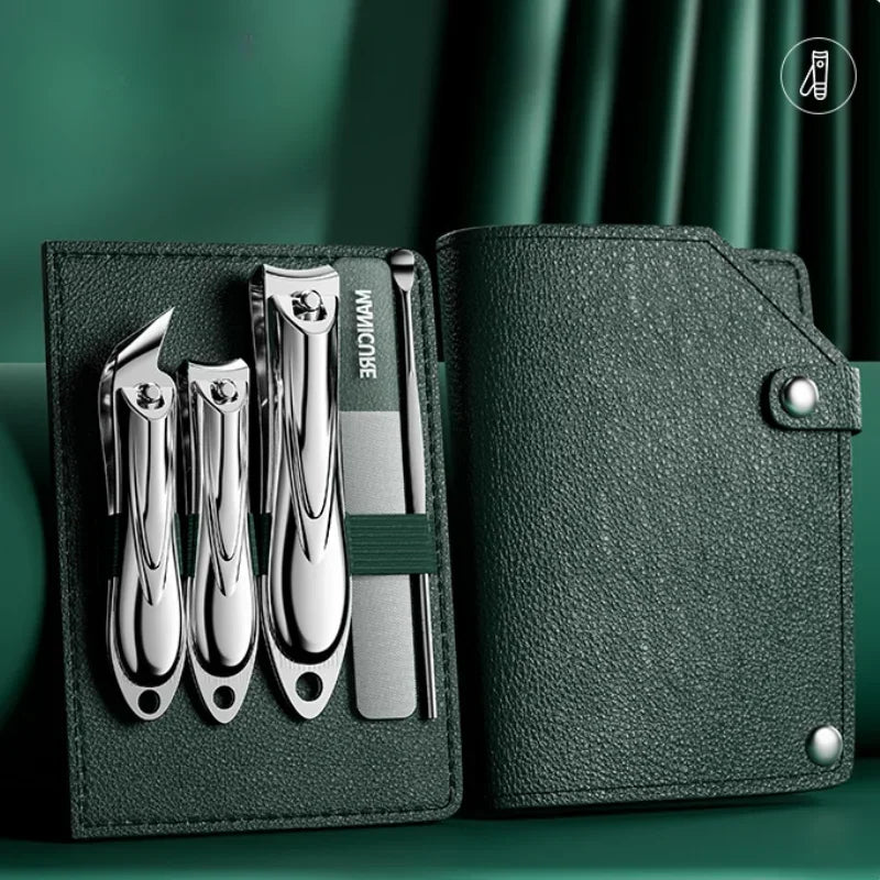Manicure Set Personal Care Nail Clipper Kit 5 Pieces Nail Clipper Set Grooming Kit Gift for Relatives Friends Families Travel