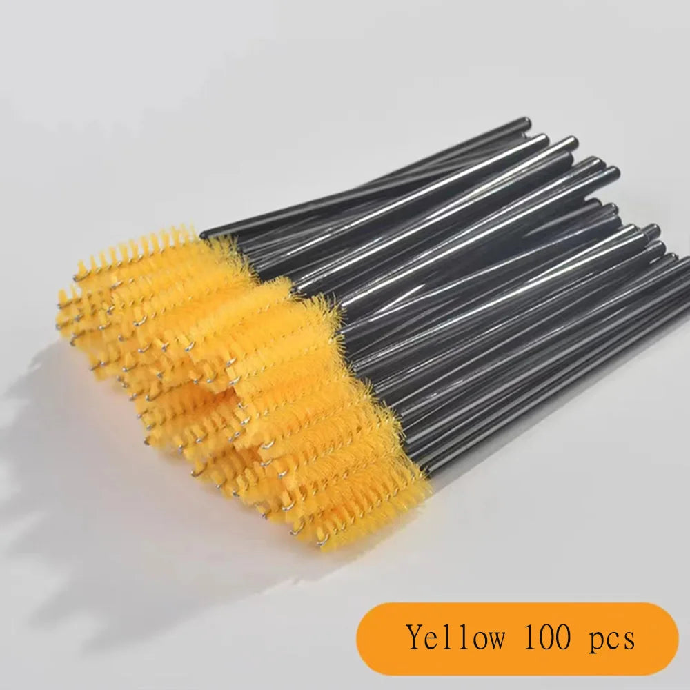 100 Pcs Disposable Eyelash Mascara Brushes for Eye Lashes Extension Eyebrow and Makeup Wholesale of Makeup Tools - My Store