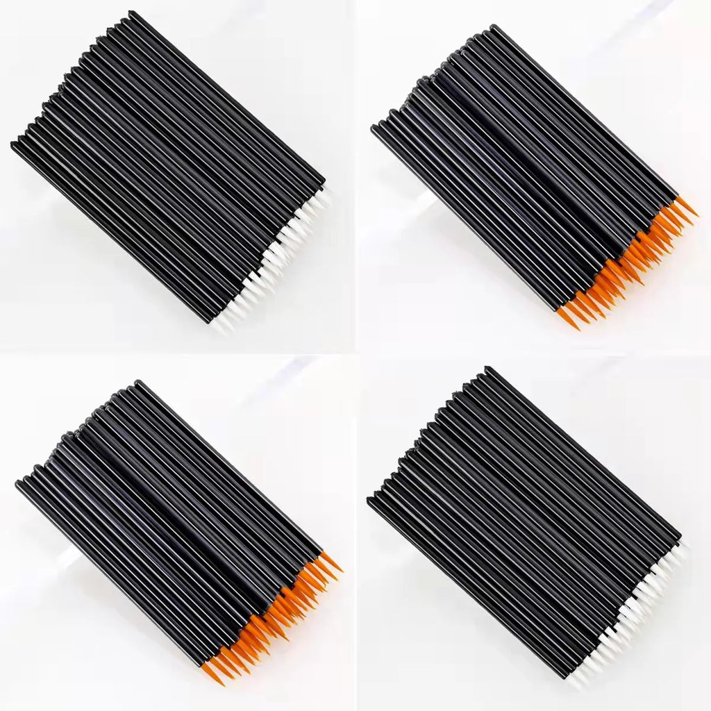 HOT 50/5 PCS Disposable Eyeliner Makeup Brush Eyeshadow Eyeliner Stick Makeup Brush Eyelash Extension Beauty Makeup Tool - My Store