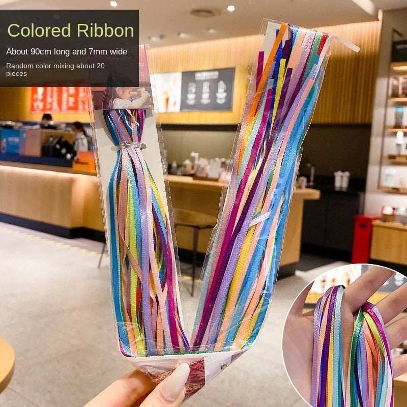New Mix Colorful Hair Braids Rope Strands for Dreadlocks Braid DIY Ponytail Braid Women Girls Styling Hair Accessories 90cm
