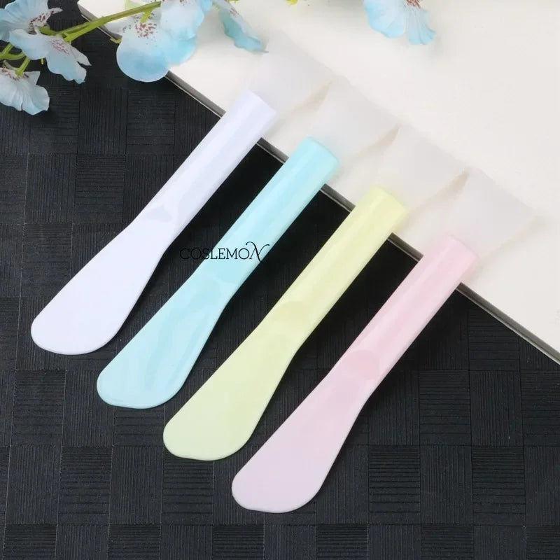 1/3pcs Silicone Facial Mask Brush Double Mud Film Beauty Makeup DIY Apply Facial Mask Head Soft Head Makeup Face Skin Care Tools