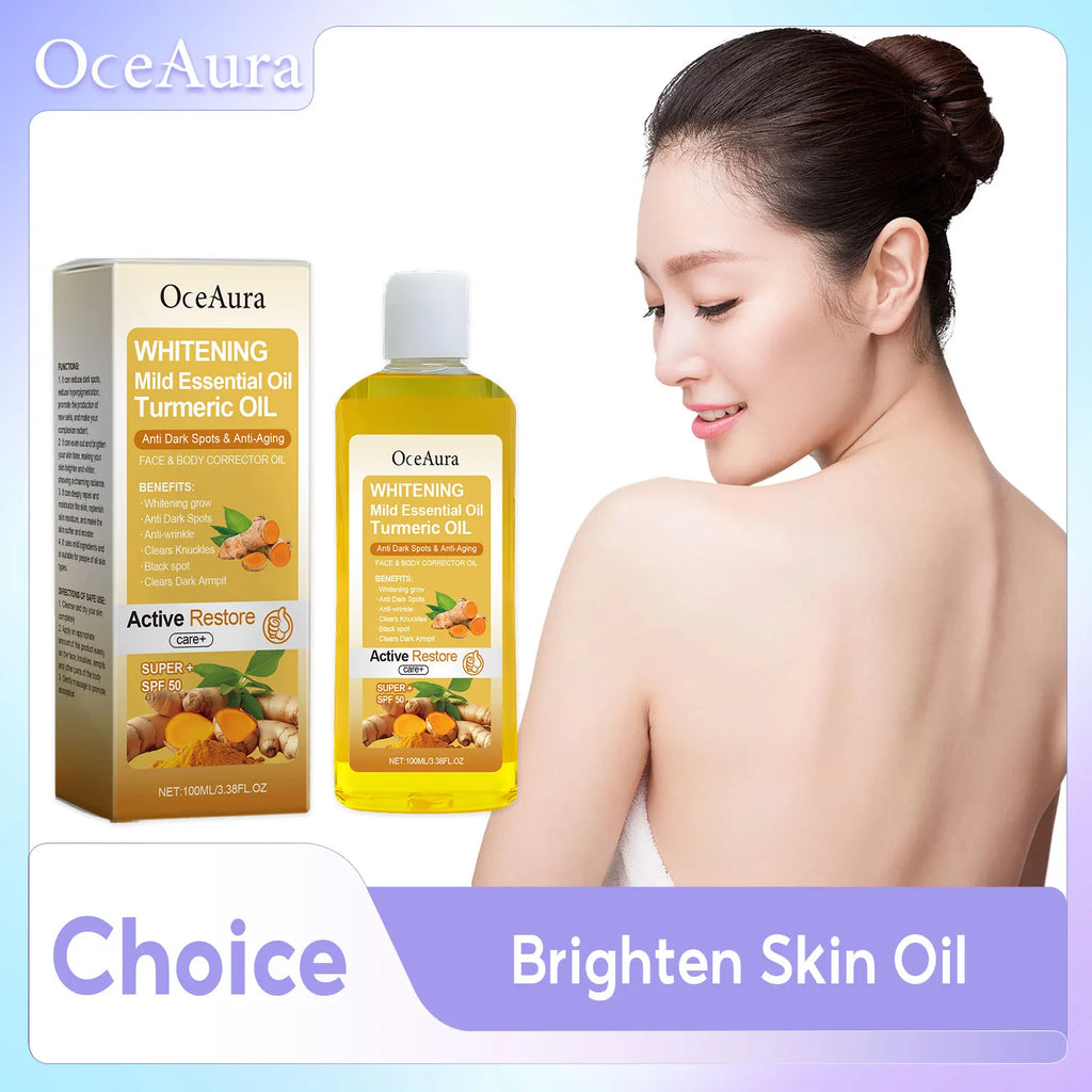 Skin Lightening Oil for Body Massage Relaxing Essential Oil Repair Dry Redness Reduce Melanin Brightening Skin Care Products