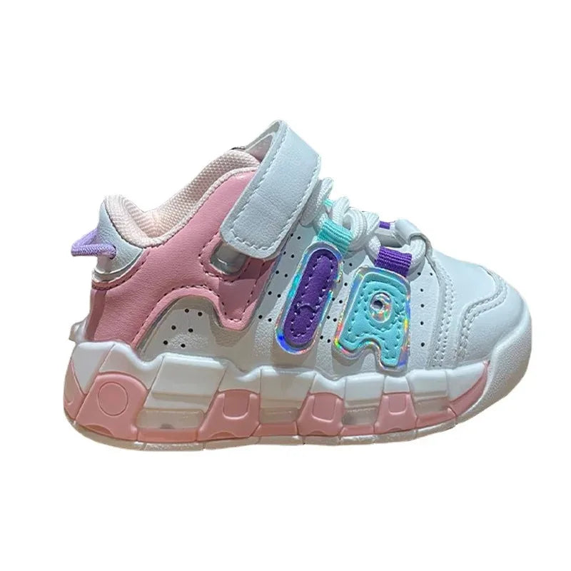 Four Seasons Children Sneakers Girls Boys Non-Slip Sports Shoes Toddler Non-Slip Sneaker Casual Soft Shoes Kids Outdoor Shoes