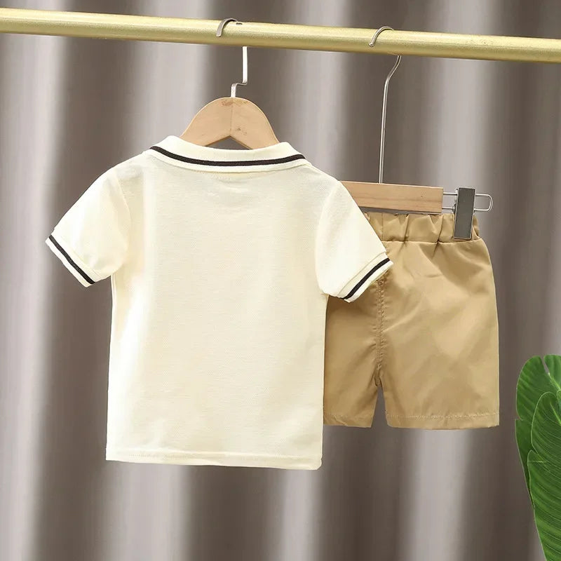 Children Clothing Mother Kids Clothes Children's Sets Boys T-Shirt Shorts Summer Cotton Short Sleeve Fashion Suit2PCS