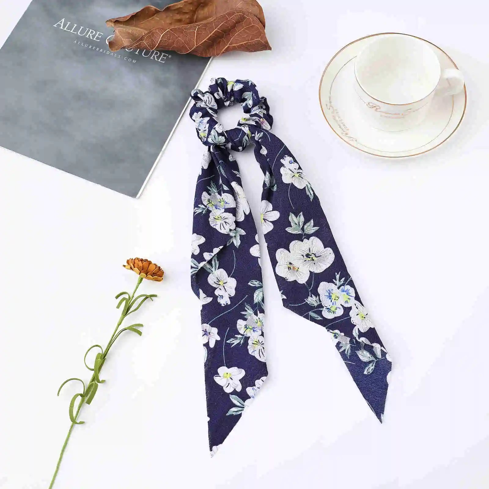 Fashion Dots Scrunchies Long Hair Rope Korean Hair Ties for Women Ponytail Scarf Sweet Elastic Hair Band Hair Accessories