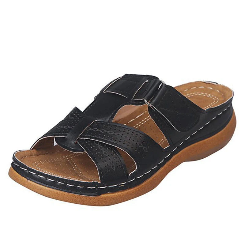 Women Sandals Soft Bottom Wedges Shoes for Women Summer Sandals Med Heels Platform Sandals Shoes Female Wedge Sandalias Mujer 43