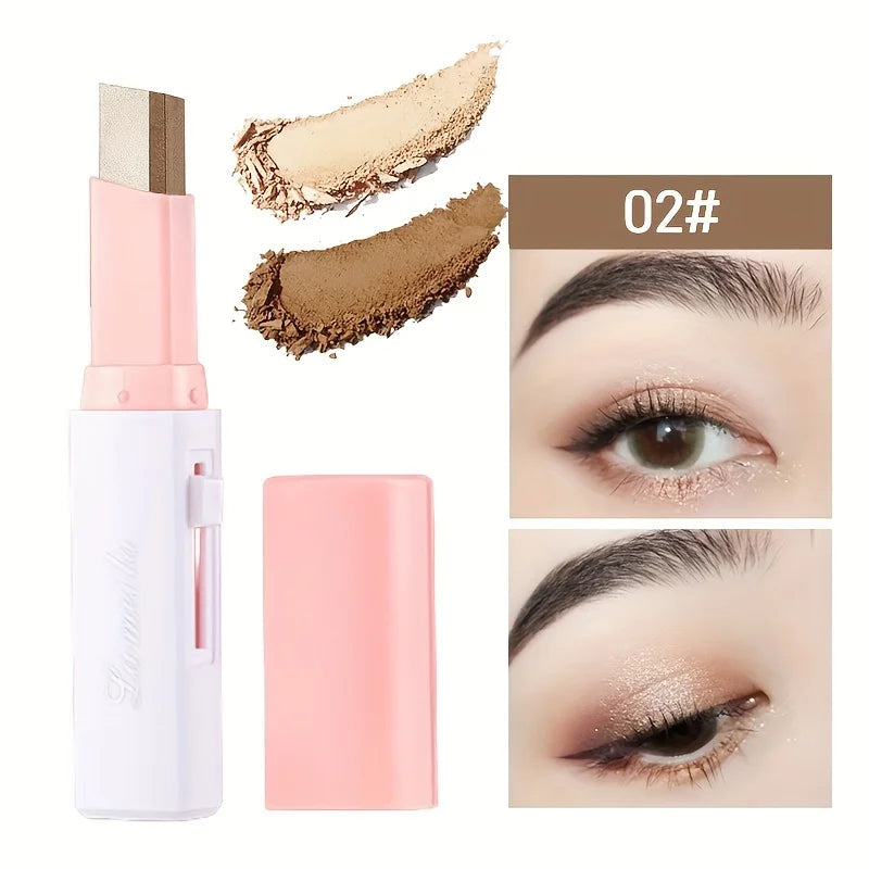 2 in 1 Pearly Highlighter Eyeshadow Stick Makeup Waterproof Long Lasting Glitter Eyeshadow Eyeliner Stick Eyes Makeup Cosmetics - My Store