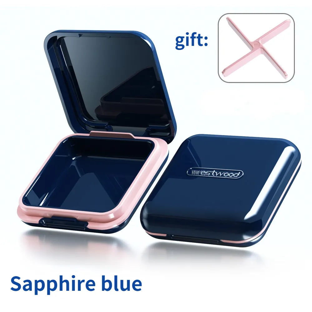 High Quality Orthodontic Retainer Braces Storage Box Soaking Invisible Teeth Denture Cleaning Tooth Storage Portable Belt Case