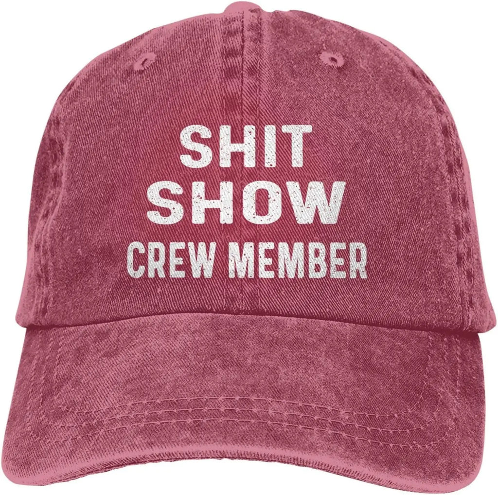 Funny Hat Shit Show Crew Member Hat Women Dad Hats Adjustable Caps
