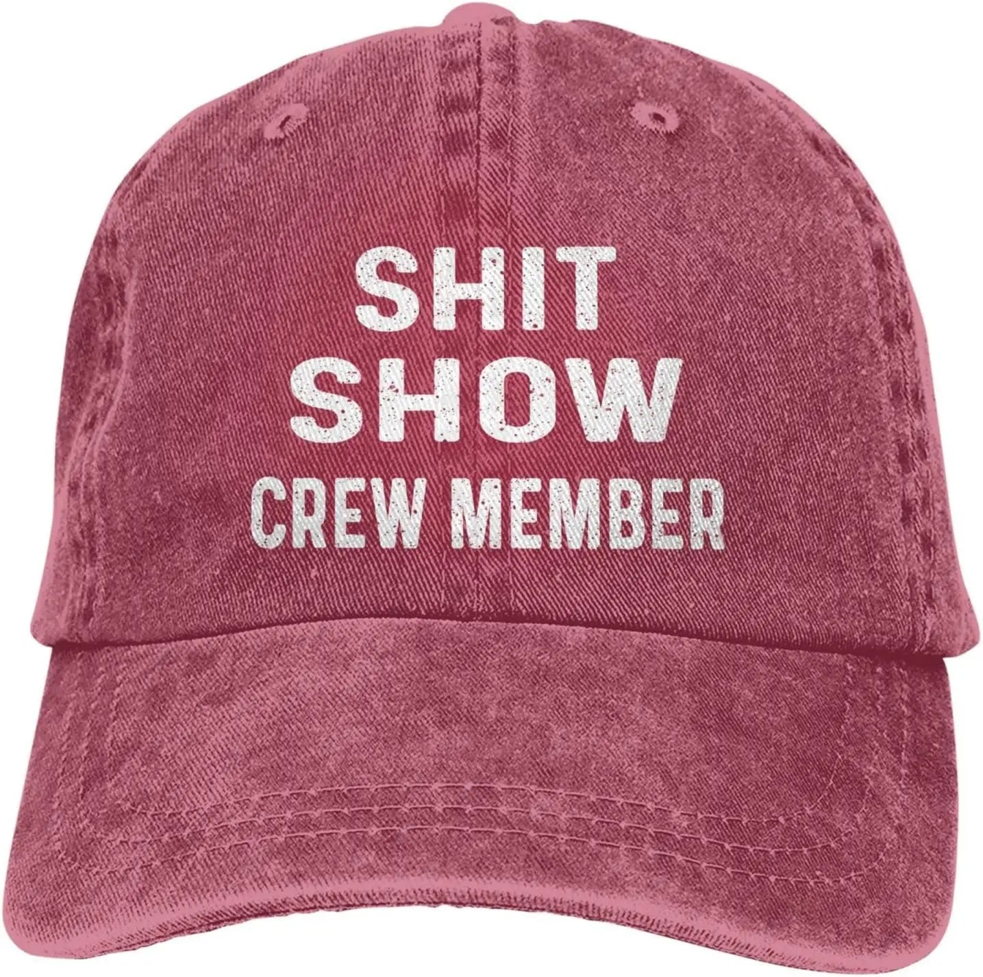 Funny Hat Shit Show Crew Member Hat Women Dad Hats Adjustable Caps