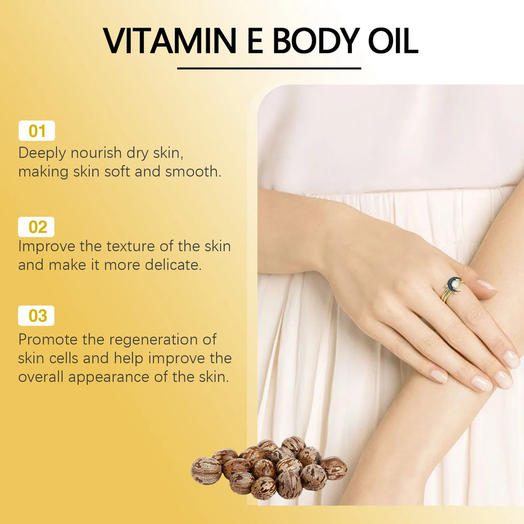Vitamin E Oil for Body Tightening Pure Plant Extracts Essential Oils for Skin Care Deep Relaxation Moisturizing Body Massage Oil