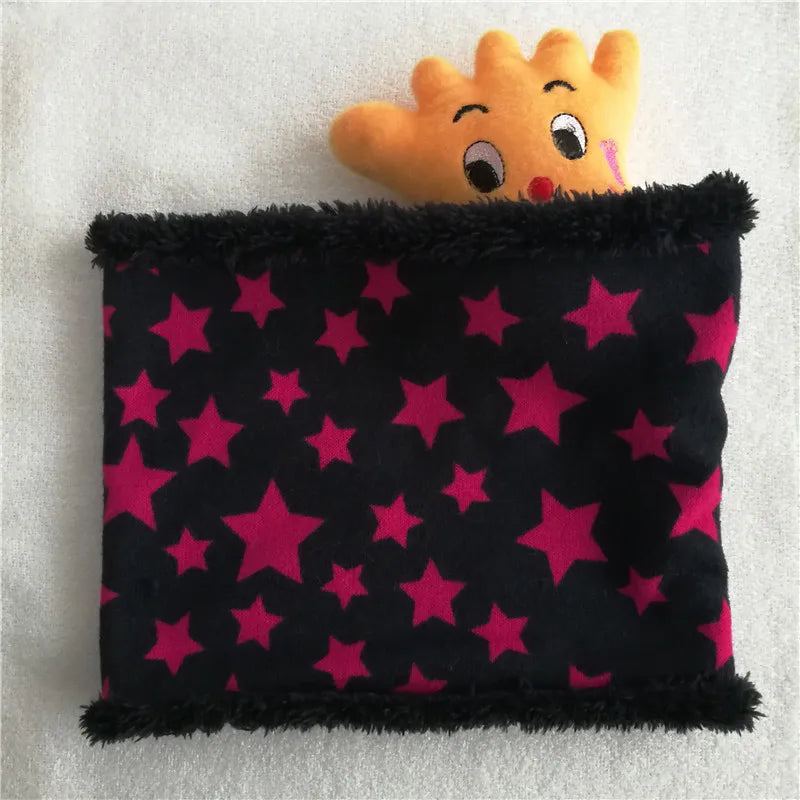New Winter Scarf Infinity Baby Scarfs Five Star Boys Girls Cotton Kids Scarf Children Scarf Soft Ring Warm Men Women Scarves