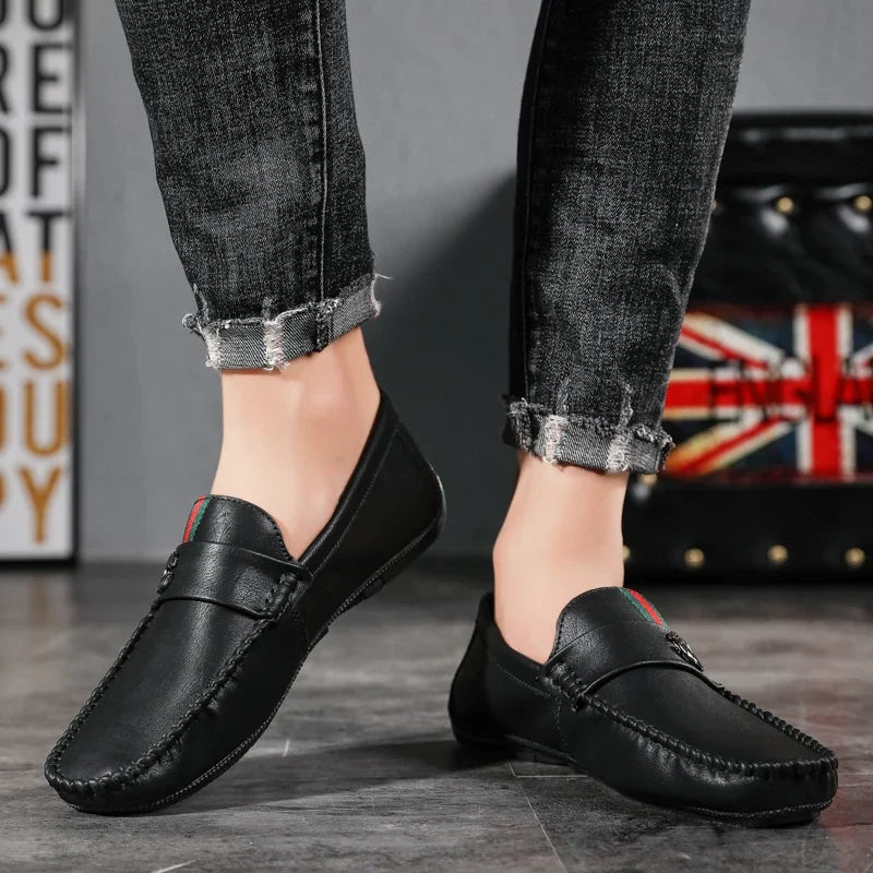 High Quality Breathable Slip on Men Driving Shoe Leather Men Casual Shoes Comfortable Light Men Loafers Formal Men Dress Shoes
