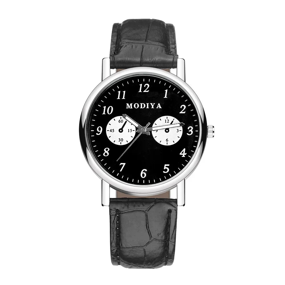 Men's Watches Business Wrist Watch Luxury Leather Strap Analog Watches Quartz Wristwatches Clock Men Women Casual Simple Watch