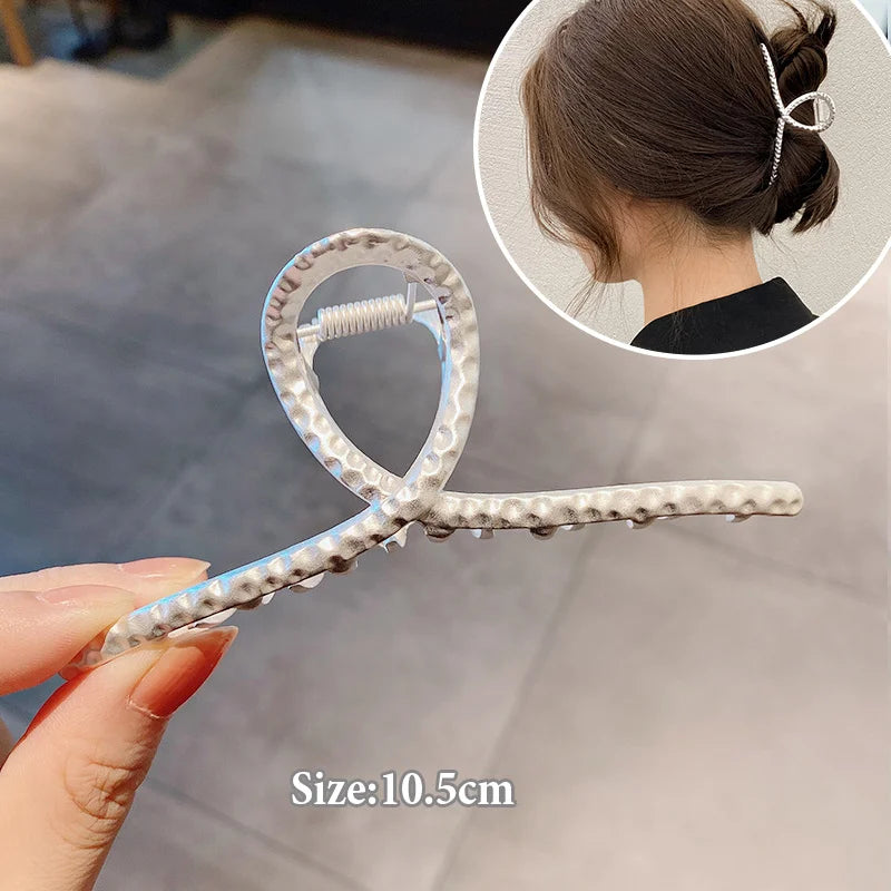Women Geometric Hair Claw Girls Clamps Fashion Metal Hair Crab Cross Hair Clips Headband Hairpin Fashion Hair Accessories