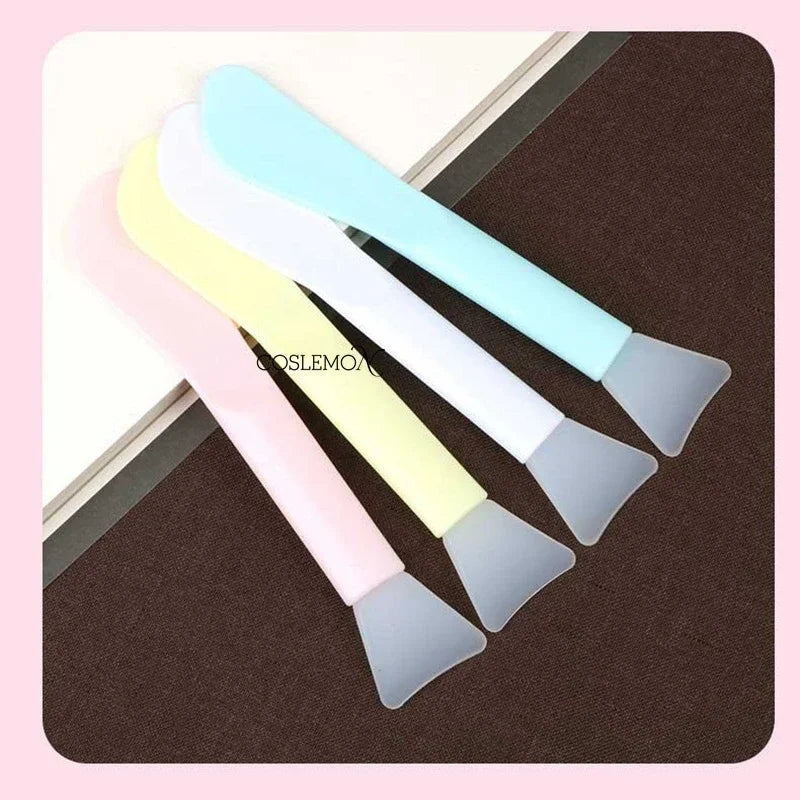 1/3pcs Silicone Facial Mask Brush Double Mud Film Beauty Makeup DIY Apply Facial Mask Head Soft Head Makeup Face Skin Care Tools