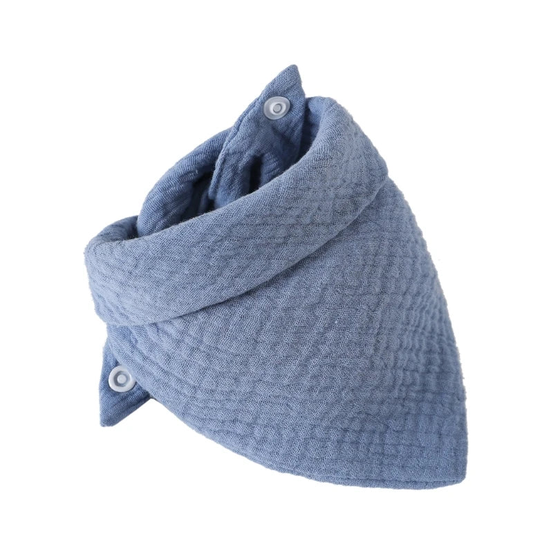 Baby Infant Cotton Bib Solid Color Triangle Scarf Feeding Saliva Towel Bandana Burp Cloth Boy Girl Babies Accessories Newborn