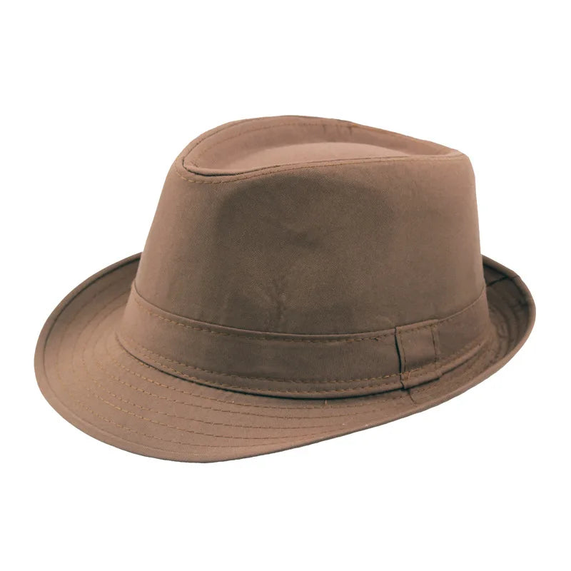 Fashion Summer Hat Panama Wide Brim Fedora Jazz Hat Men Outdoor Sun Hat Retro Bowler Hats Gorro