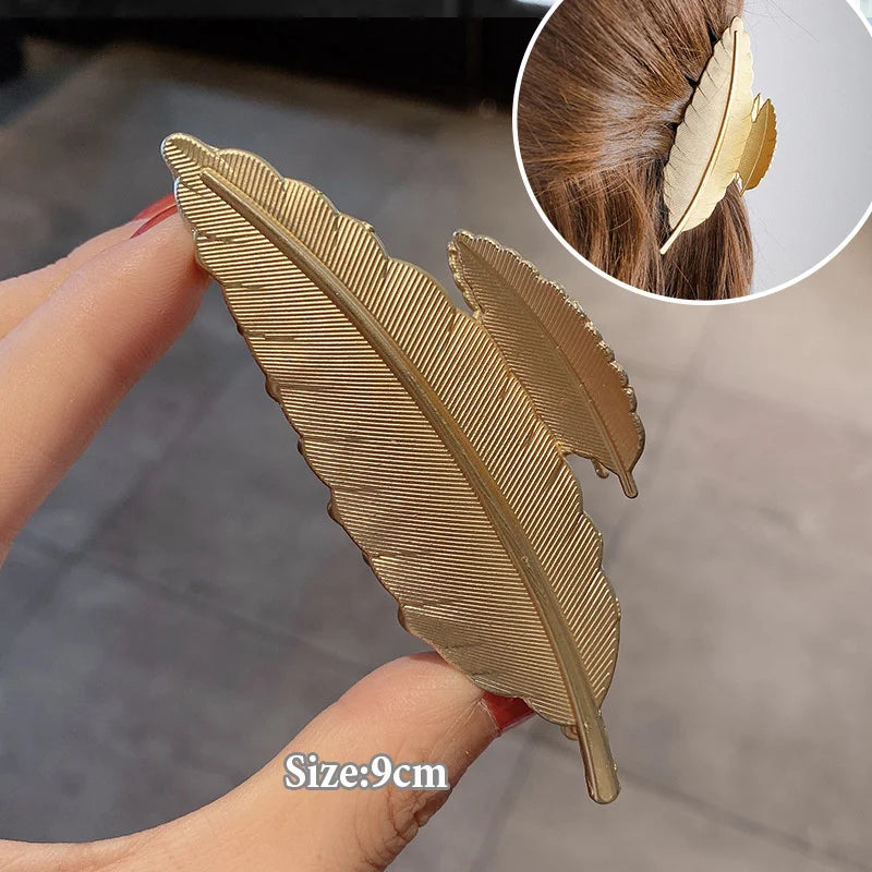 Women Geometric Hair Claw Girls Clamps Fashion Metal Hair Crab Cross Hair Clips Headband Hairpin Fashion Hair Accessories