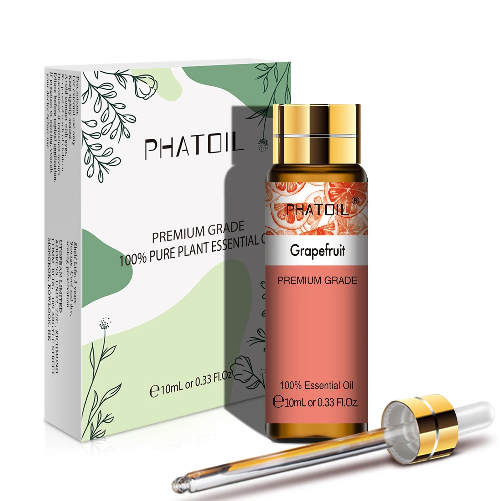 PHATOIL 10ML Rose Vanilla Neroli Spearmint  Pure Natural Essential Oils Diffuser Massage Spa Candles Soaps Aroma Fragrance Oil