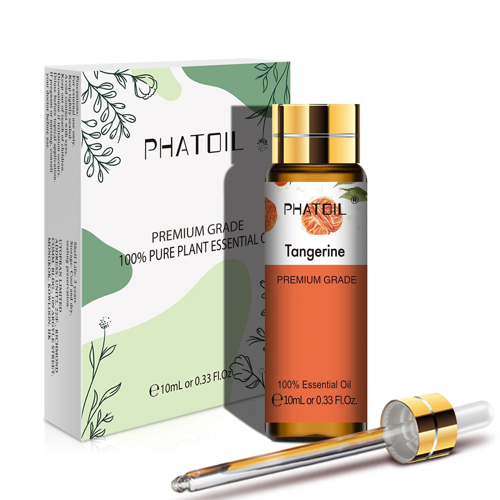PHATOIL 10ML Rose Vanilla Neroli Spearmint  Pure Natural Essential Oils Diffuser Massage Spa Candles Soaps Aroma Fragrance Oil