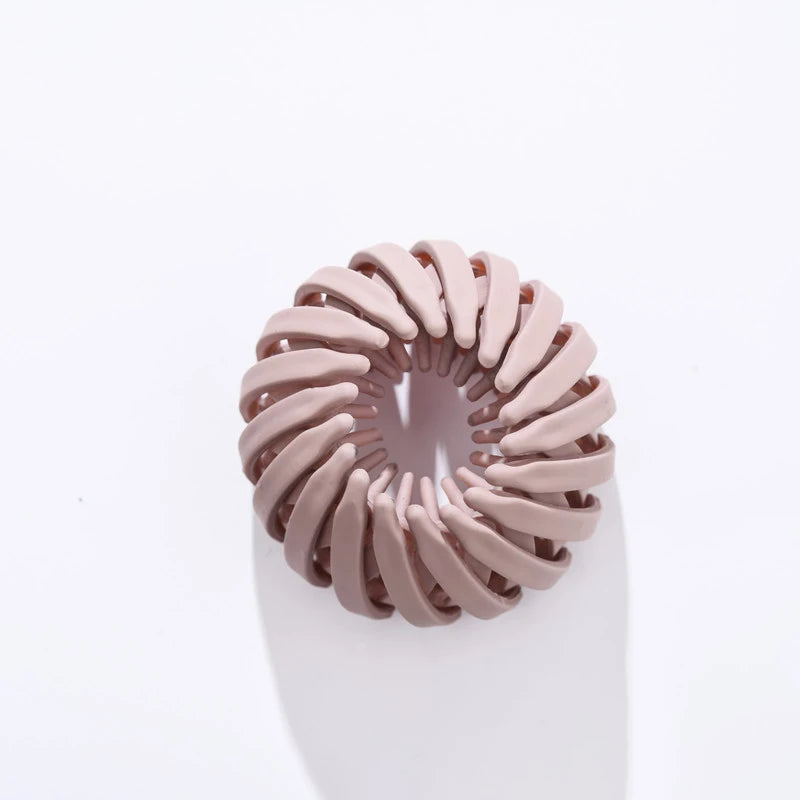Magic Hair Clip Bird Nest Shaped Hair Holder Velvet Hair Ring Ball Head Hair Device High Ponytail  Artifact Hair Accessories