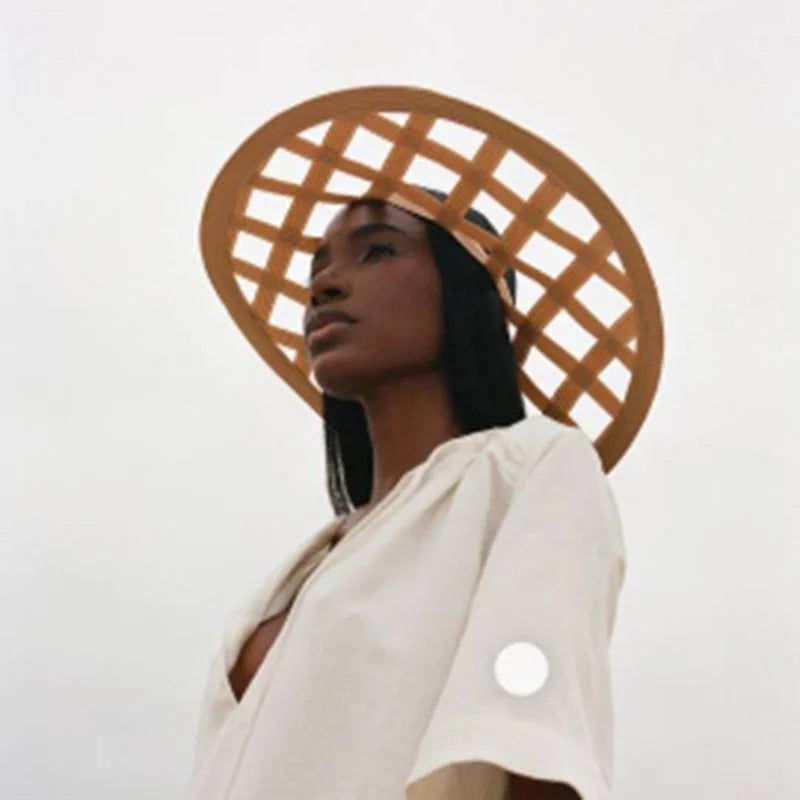 New Fashion Hollow Big Beach Hat for Women Wide Brim Straw Hat Hand-Woven Eaves Sun Hats Empty Top Summer Hats Outdoor Wholesale