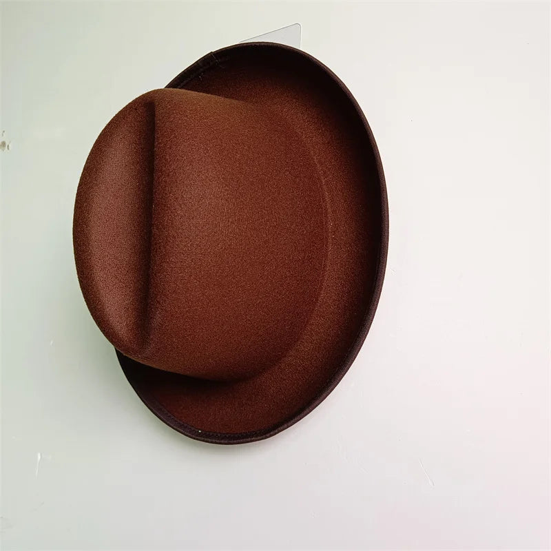 Hats Fedoras  Wide Brim Hat Panama Felt Hat for Male Jazz Hat Church Top Cap British Women Fedoras Hats for Men шляпа женская