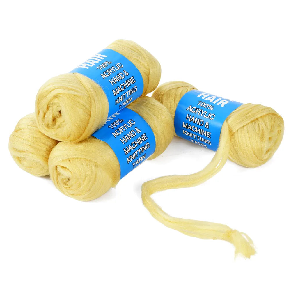 Synthetic Brazilian Wool Hair Extension for Women  African Low Temperature Senegalese Twist Faux Locs Wraps Jumbo Braiding Hair