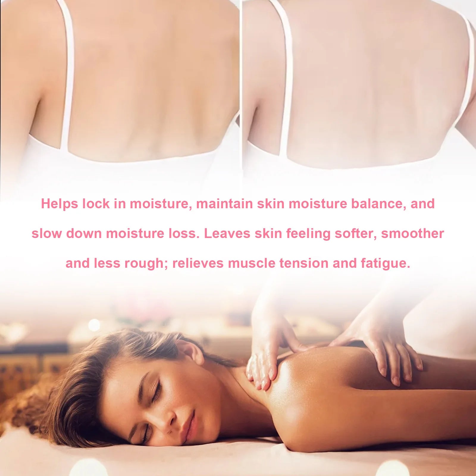 EELHOE Full Body Massage Oil Improve Skin Dryness Moisturizing Skin Nourishing Body Oil Peach Repair Skin Care Body Shimmer Oil