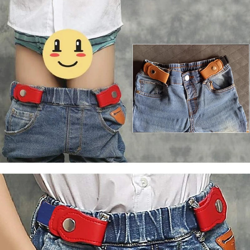 2022 New Belts for Child Buckle-Free Elastic Belt No Buckle Stretch Belt for Kids Toddlers Adjustable Boys and Girls Belts