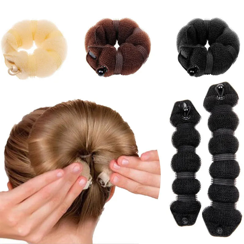 Hair Bun Maker Donut Magic Foam Sponge 3 Styles Hair Styling Braiders Tools Twist Headband Hairs Braiders Women Styling Tools