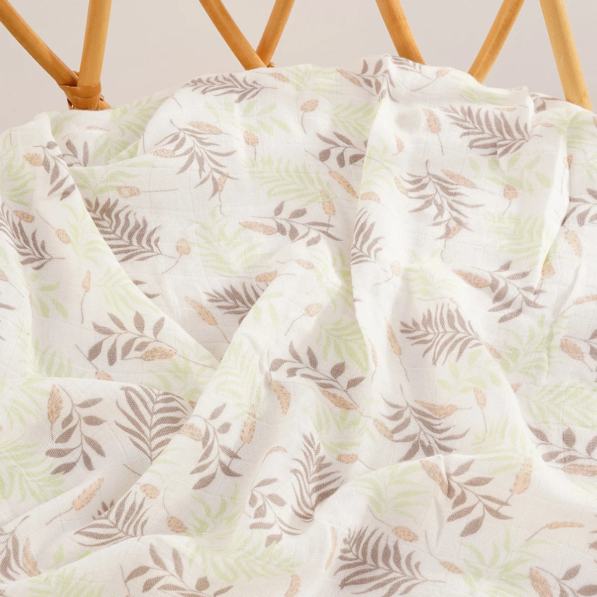 HappyFlute  Bamboo Cotton Baby Muslin Swaddle Baby Blanket Soft Baby Towel Wrap