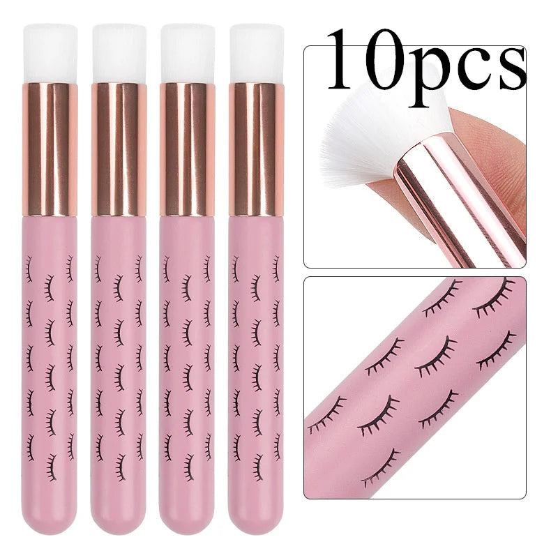 10pcs Eyelash Cleaning Brush Lash Extension Applicator Eyebrow Nose Brushes Washing Bottle Skin Care Makeup Tool Clean Supplies