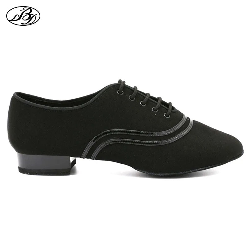 Men Standard Dance Shoes BD309 Ballroom Shoe Canvas Napped Split Outsole Practice Competition Men Modern Dancing Shoe Dancesport